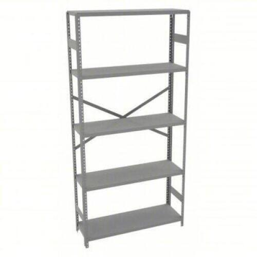DESCRIPTION: (1) METAL SHELVING BRAND/MODEL: TENNSCO #39FM54 INFORMATION: STANDALONE, LIGHT DUTY SIZE: 36" X 12" X 72" RETAIL$: $248.20 EA QTY: 1
