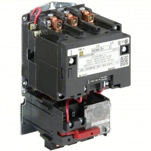 DESCRIPTION: (1) MAGNETIC MOTOR STARTER BRAND/MODEL: SQUARE D #5F075 INFORMATION: NON-REVERSING, 3 POLES, NEMA SIZE 2, 45 A, 120V AC COIL RETAIL$: $13