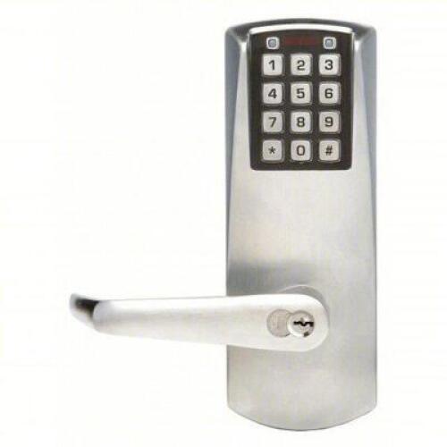 DESCRIPTION: (1) ELECTRONIC KEYLESS LOCK BRAND/MODEL: E-PLEX #31NG94 INFORMATION: CHROME RETAIL$: $653.24 EA QTY: 1