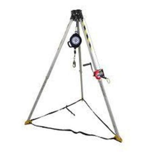 DESCRIPTION: (1) DUAL PULLY TRIPOD WITH WINCH BRAND/MODEL: SAFE KEEPER #20572525 INFORMATION: 300 LB CACACITY SIZE: 7" RETAIL$: $2823.99 EA QTY: 1