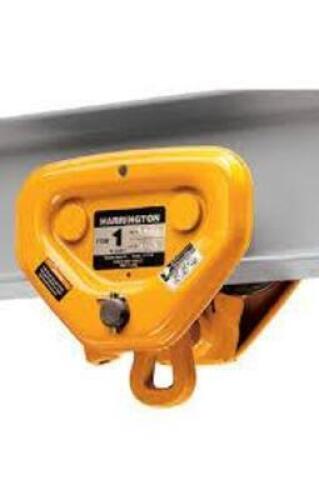 DESCRIPTION: (1) TROLLEY BRAND/MODEL: HARRINGTON #23XR98 INFORMATION: ORANGE, PUSH, 4,000 LB MAX HOIST LOAD CAPACITY, FOR 3 7/32 IN &ndash; 6 1/32 IN BEAM F