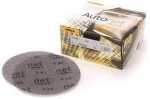 DESCRIPTION: (4) BOXES OF (50) MESH GRIP SANDING DISCS BRAND/MODEL: MIRKA #AE-203-240 INFORMATION: P240, AUTONET SIZE: 3" RETAIL$: $29.06 EA QTY: 4