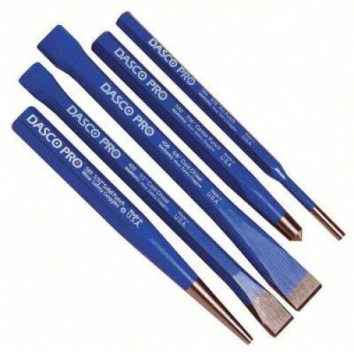 DESCRIPTION: (3) PUNCH AND CHISEL SET BRAND/MODEL: DASCO PRO #24A849 INFORMATION: 5 PIECES RETAIL$: $31.39 EA QTY: 3
