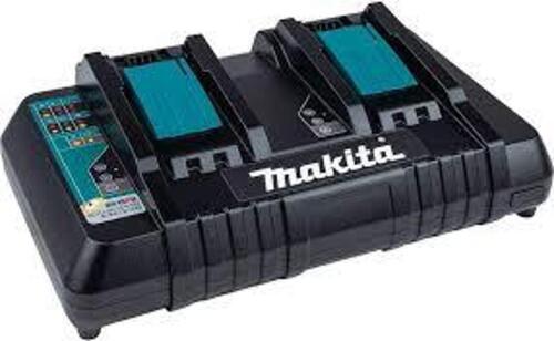 DESCRIPTION: (1) LITHIUM-ION DUAL PORT RAPID OPTIMUM CHARGERBRAND/MODEL: MAKITA #DC18RDINFORMATION: BLUESIZE: 18 VRETAIL$: $133.00 EAQTY: 1