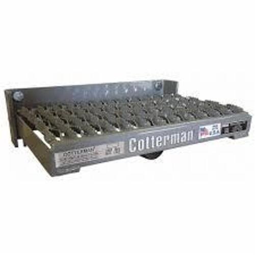 DESCRIPTION: (1) SPRING LOADED FOLD-UP STEP BRAND/MODEL: COTTERMAN #FUS101SA3C1P1 INFORMATION: 350 LB CAPACITY RETAIL$: $173.08 EA QTY: 1
