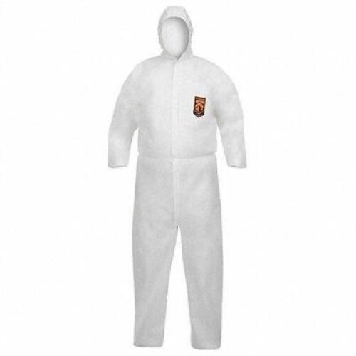 DESCRIPTION: (1) CASE OF (25) HOODED COVERALLS BRAND/MODEL: KLEENGUARD #61CW36 INFORMATION: WHITE RETAIL$: $247.41 SIZE: SIZE L QTY: 1