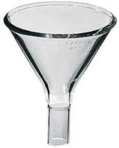 DESCRIPTION: (12) FUNNEL, PLAIN, GLASS BRAND/MODEL: PYREX #6220-150 INFORMATION: CLEAR RETAIL$: $679.66 TOTAL QTY: 12