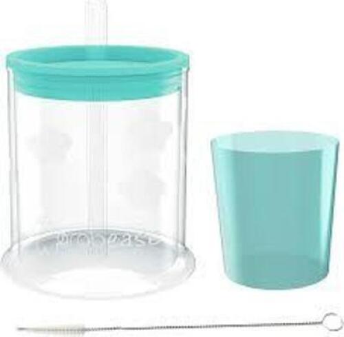 DESCRIPTION: (24) STRAW AND SIPPY CUP SET FOR TODDLER BRAND/MODEL: GRABEASE INFORMATION: BLACK SIZE: MINI, 1.5 OZ RETAIL$: $15.99 EA QTY: 24