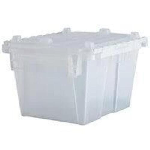 DESCRIPTION: (4) NESTING STORAGE BINS BRAND/MODEL: FLIPAK #FP261S INFORMATION: CLEAR SIZE: 23-7/8 x 19-5/8 x 12-5/8 RETAIL$: $49.59 EA QTY: 4