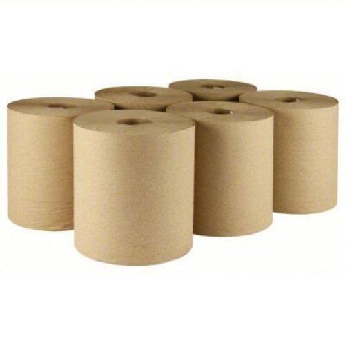 DESCRIPTION: (6) ROLLS OF PAPER TOWELS BRAND/MODEL: TOUGH GUY#38X645 INFORMATION: BROWN SIZE: 7-7/8 IN ROLL WD 800 FT LONG RETAIL$: $53.42 TOTAL QTY: