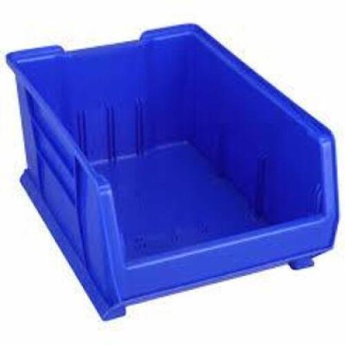 DESCRIPTION: (1) SUPER SIZE STORAGE BIN BRAND/MODEL: AKRO-MILS #3FWA2 INFORMATION: BLUE SIZE: 23X16 RETAIL$: $58.71 EA QTY: 1