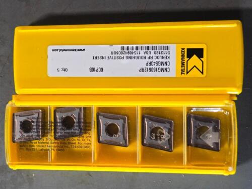 DESCRIPTION: (10) CARBIDE TURNING INSERTS BRAND/MODEL: KENNAMETAL CNMG160612RP RETAIL$: $365.85 QTY: 10