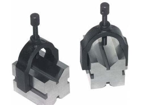 DESCRIPTION: (1) V-BLOCK SET BRAND/MODEL: TESA BROWN&SHARPE 599-750-1 SIZE: 1" MAX CAP 90* V RETAIL$: $412.92 QTY: 1