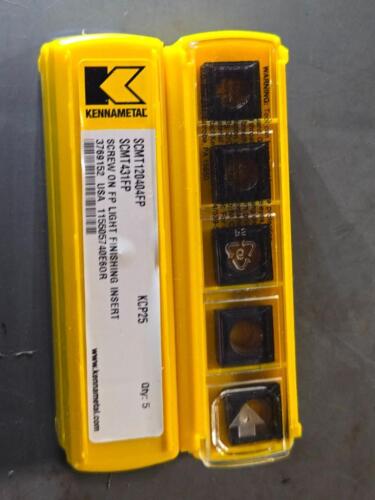 DESCRIPTION: (20) CARBIDE TURNING INSERTS BRAND/MODEL: KENNAMETAL SCMT431FP RETAIL$: $702.30 QTY: 20