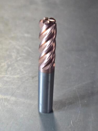 DESCRIPTION: (1) CARBIDE CORNER RADIUS END MILL BRAND/MODEL: ISCAR 3398449 SIZE: 3/8" 'DIA 1"LOC 0.0900" RAD RETAIL$: $71.00 QTY: 1