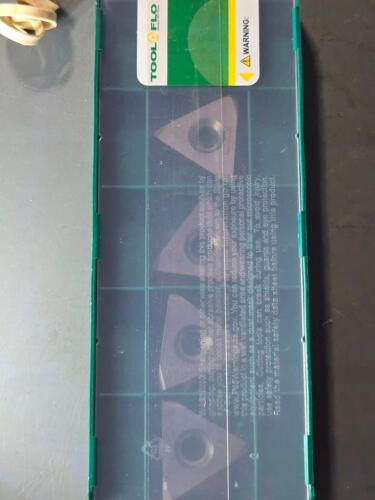 DESCRIPTION: (10) CARBIDE ON EDGE THREADING INSERT BRAND/MODEL: TOOL FLO 32538AC50D RETAIL$: $318.25 QTY: 10