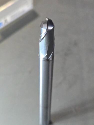 DESCRIPTION: (4) CARBIDE BALL END MILLS BRAND/MODEL: OSG 3042012 SIZE: 8mm DIA 12mm LOC RETAIL$: $375.52 QTY: 4
