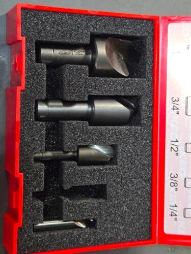 DESCRIPTION: (1) COUNTERSINK SET BRAND/MODEL: KEO 44851285 INFORMATION: MISSING 1 PC SIZE: 1/4" TO 1" DIA RETAIL$: $130.16 QTY: 1
