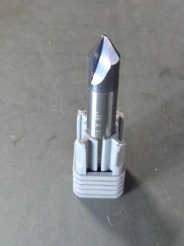 DESCRIPTION: (1) CARBIDE CHAMFER MILL BRAND/MODEL: HARVEY TOOL 18435-C3 SIZE: 3/8" DIA RETAIL$: $66.70 QTY: 1