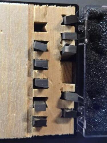 DESCRIPTION: (10) SOLID CARBIDE GOOVING INSERTS BRAND/MODEL: THINBIT LGT021D2R RETAIL$: $272.88 QTY: 10