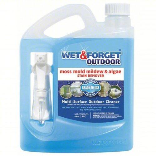 DESCRIPTION: (2) MOSS AND MOLD MILDEW AND ALGAE STAIN REMOVER BRAND/MODEL: WET AND FORGET OUTDOOR #416L08 SIZE: 2 QT RETAIL$: $37.42 EA QTY: 2