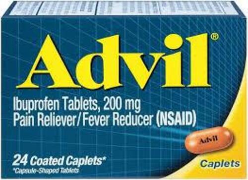 DESCRIPTION: (2) BOXES OF (50) PACKETS OF IBUPROFEN BRAND/MODEL: ADVIL SIZE: 200 MG RETAIL$: $15.00 EA QTY: 2