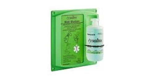 DESCRIPTION: (1) WALL EYEWASH STATIONBRAND/MODEL: EYESALINE BY HONEYWELLSIZE: 32 FL OZRETAIL$: $48.00 EAQTY: 1