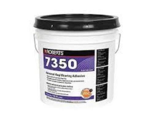 DESCRIPTION: (1) RESILIENT FLOOR AND VINYL BACKED CARPET TILE ADHESIVE BRAND/MODEL: ROBERTS 7350 SIZE: 1 GALLON RETAIL$: $28.15 EA QTY: 1