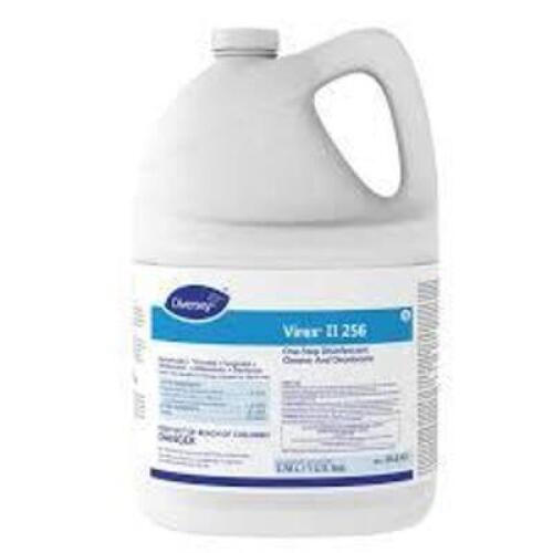DESCRIPTION: (2) ONE STEP DISINFECTANTBRAND/MODEL: DIVERSEY VIREX 2 256SIZE: 1 GALLONRETAIL$: $75.00 EAQTY: 2