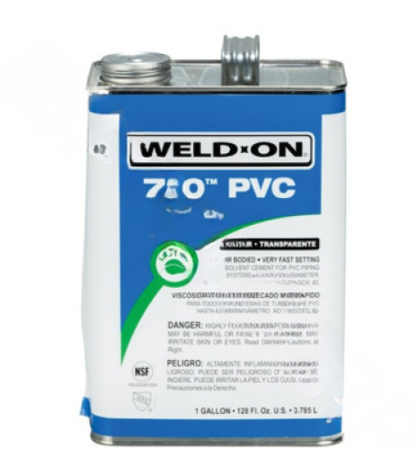 DESCRIPTION: (2) 710 PVC BRAND/MODEL: WELD ON #10111 SIZE: 1 GALLON RETAIL$: $251.67 EA QTY: 2
