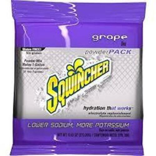 DESCRIPTION: (2) POWDER SPORTS DRINK CONCENTRATE BRAND/MODEL: SQWINCHER INFORMATION: GRAPE SIZE: MAKE 5 GALLON QTY: 2