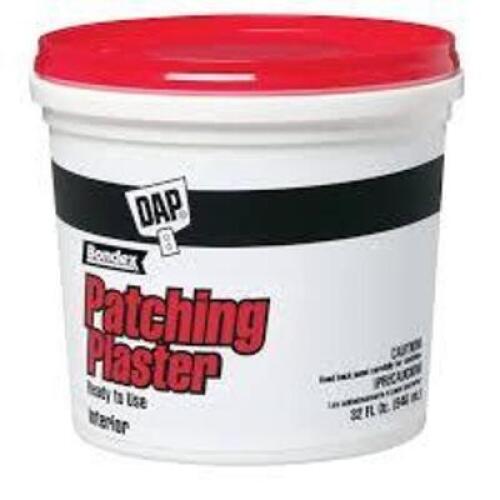 DESCRIPTION: (2) PATCHING PLASTER BRAND/MODEL: DAP #10L507 SIZE: 32 OZ RETAIL$: $5.78 EA QTY: 2