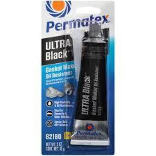 DESCRIPTION: (2) SILICONE GASKET MAKER BRAND/MODEL: PERMATEX #82180 INFORMATION: BLACK SIZE: 3.35 OZ RETAIL$: $8.00 EA QTY: 2