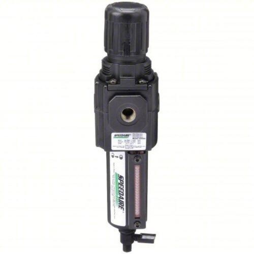 DESCRIPTION: (1) FILTER REGULATOR BRAND/MODEL: SPEEDAIRE #4ZK86A SIZE: 1/4 in NPT, 80 cfm, 40 micron, 5 psi to 150 psi, 250 psi Max Op Press RETAIL$: