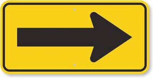 DESCRIPTION: (1) REFLECTIVE ALUMINUM ARROW SIGN RETAIL$: $56.02 EA QTY: 1
