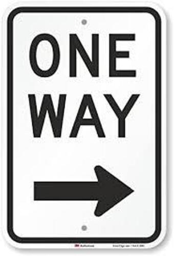 DESCRIPTION: (1) ONE WAY SIGN SIZE: ALUMINUM RETAIL$: $34.78 EA QTY: 1