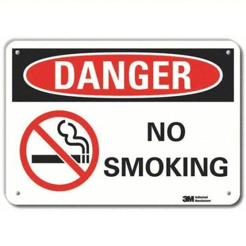 DESCRIPTION: (1) NO SMOKING SIGN BRAND/MODEL: BRADY #48WP52 RETAIL$: $19.84 EA QTY: 1