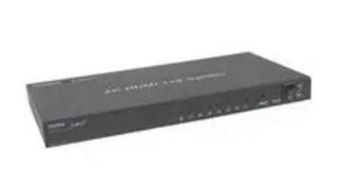 DESCRIPTION: (1) HDMI SPLITTER BRAND/MODEL: STELLAR LABS/33-12787 INFORMATION: 1 HDMI TO 8 HDMI, 4K SIZE: 11&rdquo; x 5.4&rdquo; x 1&rdquo; QTY: 1