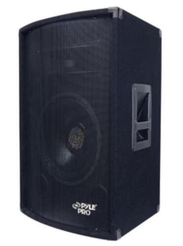 DESCRIPTION: (1) 2-WAY SPEAKER CABINET BRAND/MODEL: PYLE/PADH1279 INFORMATION: 600W, 12" WOOFER SIZE: 17.75''W x 26''H x 16''D QTY: 1