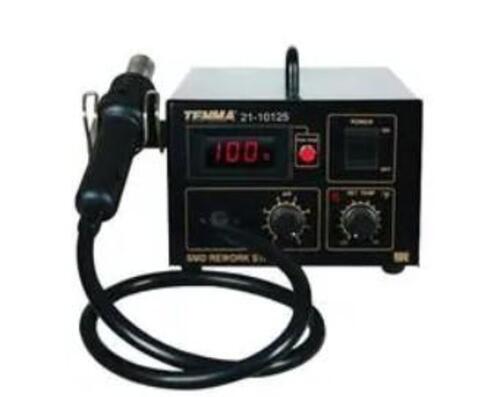 DESCRIPTION: (1) HOT AIR REWORK STATION BRAND/MODEL: TENMA/21-10125 INFORMATION: 110V, 60HZ, 212F - 896F HOT AIR TEMP QTY: 1