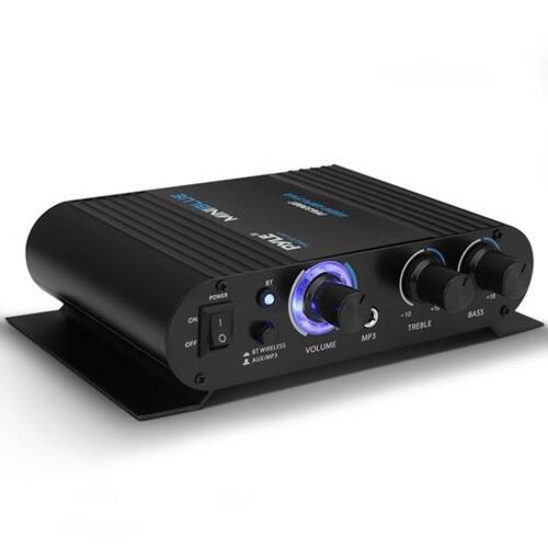 DESCRIPTION: (1) MINI AUDIO AMPLIFIER BRAND/MODEL: PYLE/PFA330BT INFORMATION: BLUETOOTH, 90W SIZE: 6.0'' x 4.6'' x 1.6'' QTY: 1