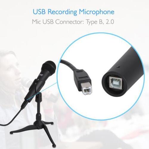 DESCRIPTION: (1) USB MICROPHONE BRAND/MODEL: PYLE/PDMICUSB6 INFORMATION: INCLUDES TRIPOD MIC STAND QTY: 1