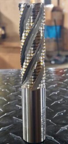 DESCRIPTION: (2) HSS-CO8 ROUGHING END MILL BRAND/MODEL: NACHI L6303 RETAIL$: $167.82 SIZE: 1" DIAM QTY: 2