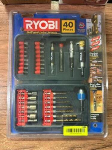 RYOBI 40PC DRILL AND DRIVE SYSTEM