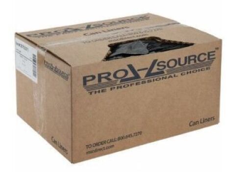 DESCRIPTION: (1) CASE OF (500) TRASH BAGS BRAND/MODEL: PRO-SOURCE #38750071 INFORMATION: BLACK SIZE: 15X9X23 RETAIL$: $86.74 EA QTY: 1