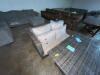 PATIO DINNING TABLE WITH LOVESEAT / STOOLS AND CUSHIONS - 6