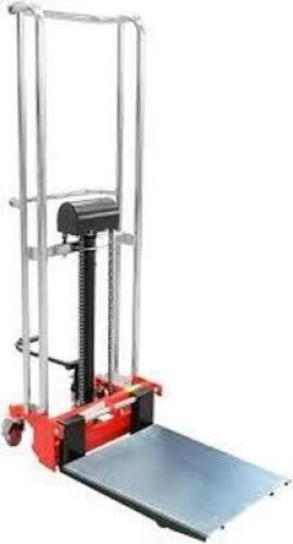 DESCRIPTION: (1) MANUAL STACKER BRAND/MODEL: DAYTON INFORMATION: RED RETAIL$: $1974.99 EA QTY: 1