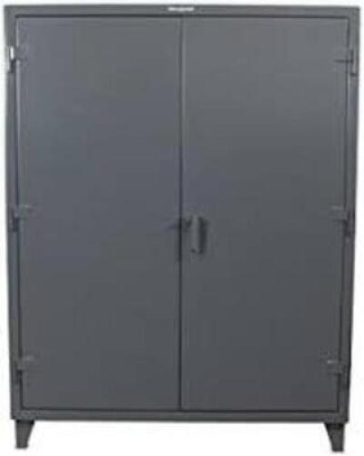 DESCRIPTION: (1) STORAGE CABINETBRAND/MODEL: STRONGHOLDINFORMATION: STEEL, DARK GRAYSIZE:&nbsp; APPROX 24" X 60" X 84"RETAIL$: $1275.00 EAQTY: 1