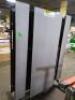 DESCRIPTION: (1) FOLDING CAFETERIA TABLE INFORMATION: GRAY, SEE INSPECTION, CRACK IN TABLE RETAIL$: $2102.95 EA QTY: 1 - 2