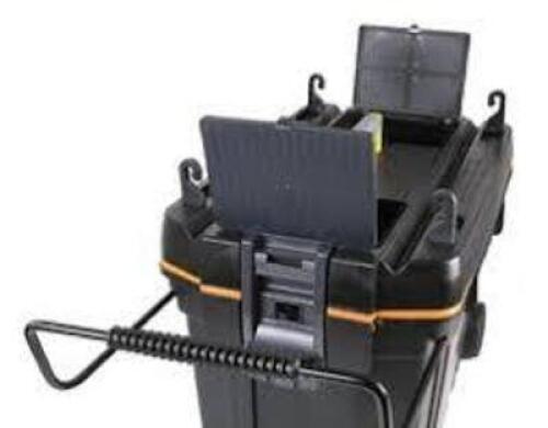 DESCRIPTION: (1) ROLLING STORAGE CASE BRAND/MODEL: DURATOOL #D00406 INFORMATION: BLACK, PLASTIC RETAIL$: $52.43 EA QTY: 1